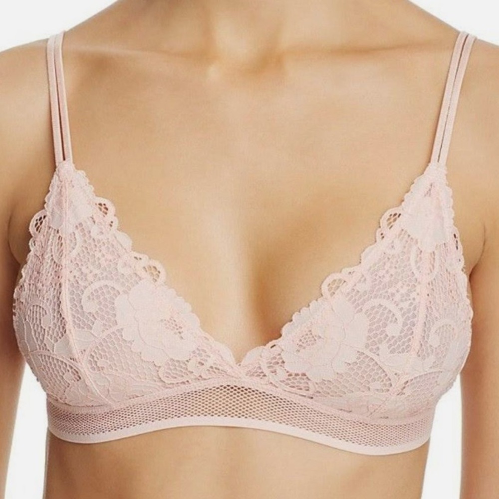 🍎 3/$30 Sam Edelman Dusty Pink Lace Bralette